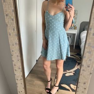 Dolce Vita Rosina Denim Dot Dress sz Small